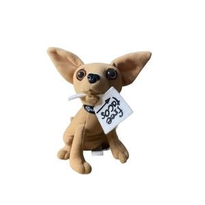 Vintage Yo Quiero Taco Bell Dog/Chihuahua Plush/Stuffed Animal w/Free Tacos Sign